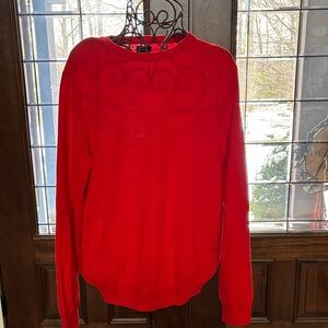 J. Crew Merino Wool Sweater in Bold Red